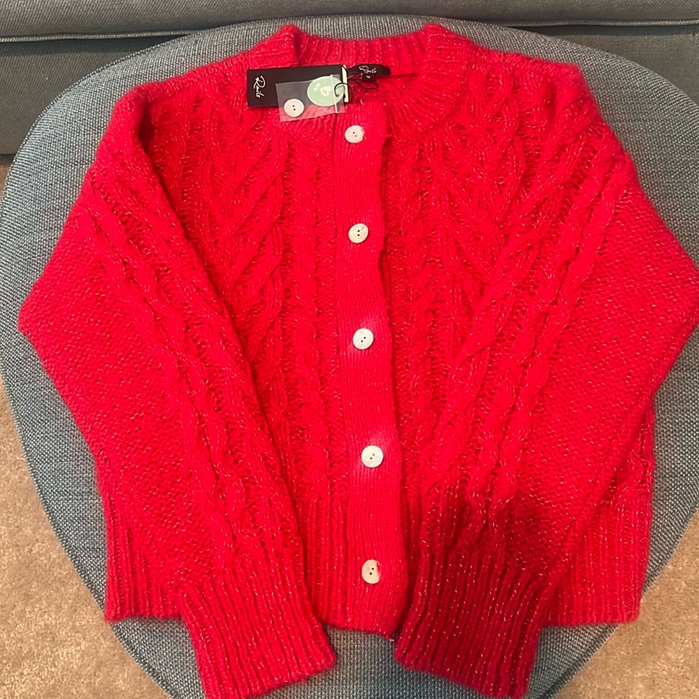Rails XS cable cardigan sweater NWT